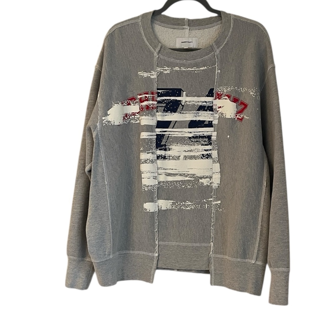 Current/Elliott The Split Varsity Sweatshirt Size… - image 1